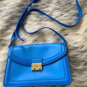 Vera Bradley blue leather bag